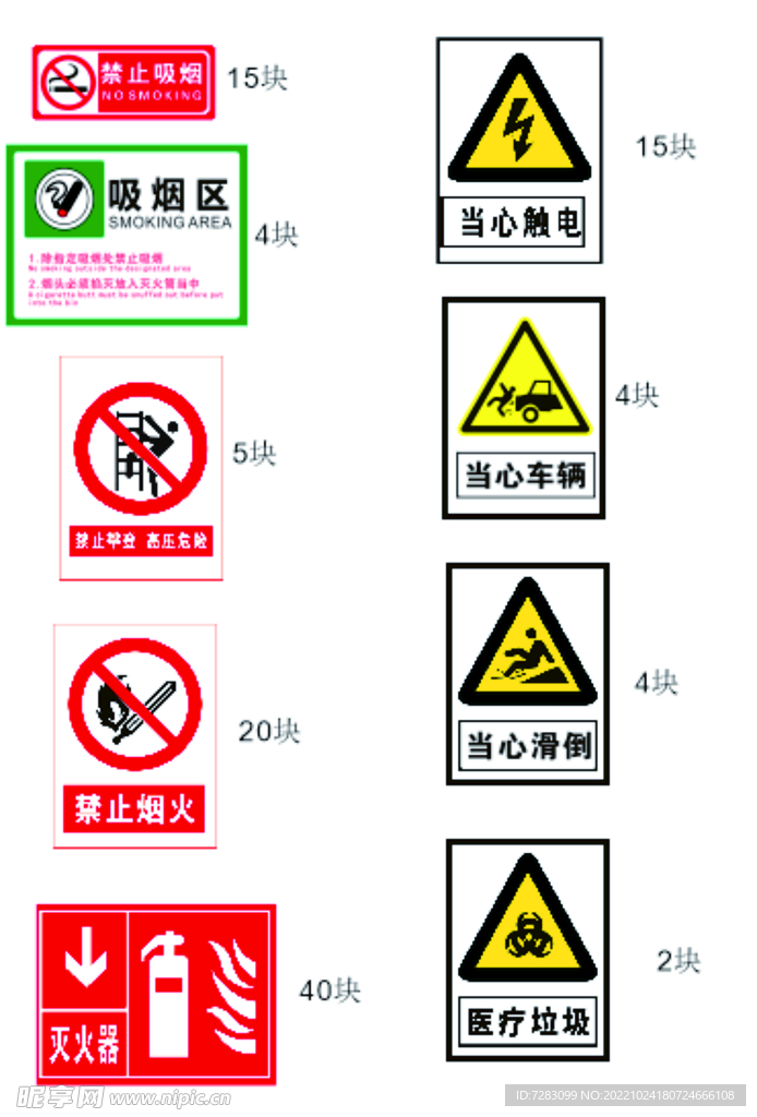 警示消防标志