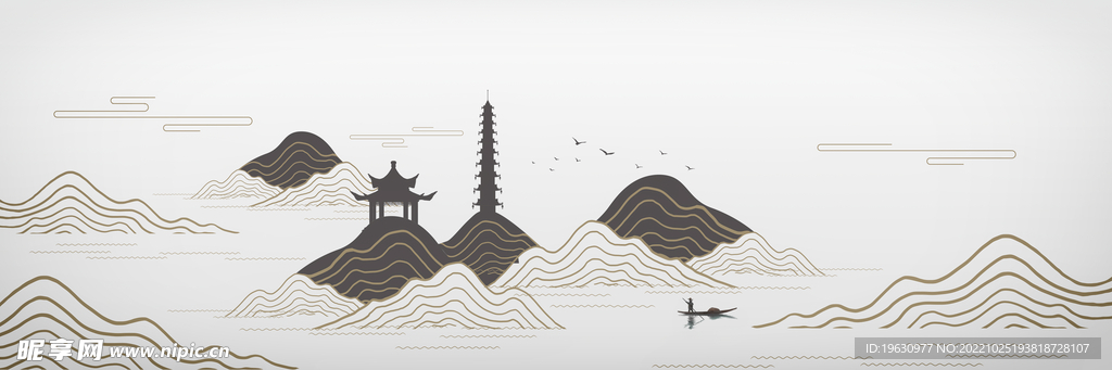 新中式背景