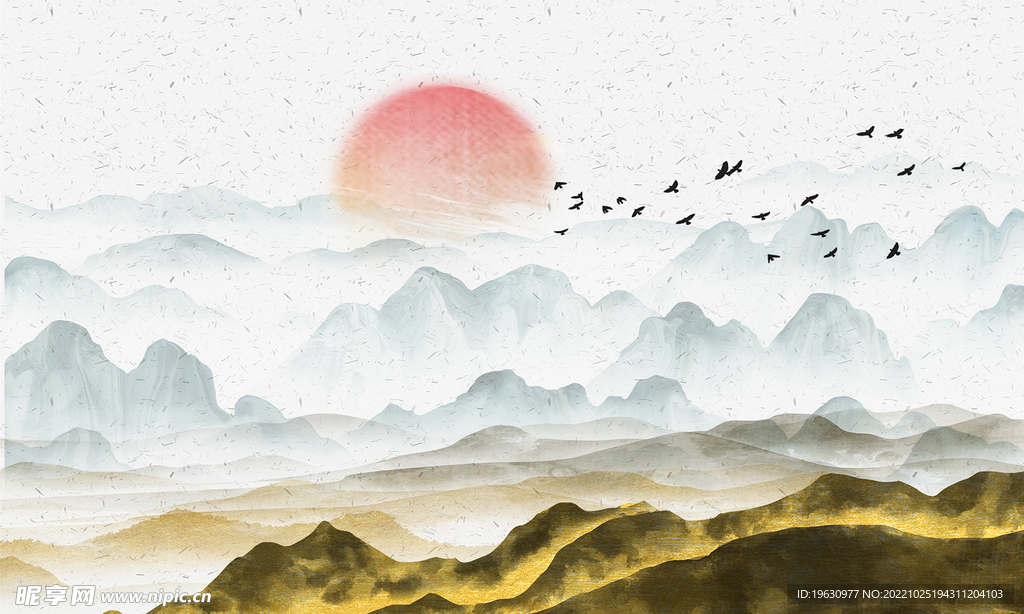 抽象山水背景