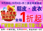 皮草商场吊旗