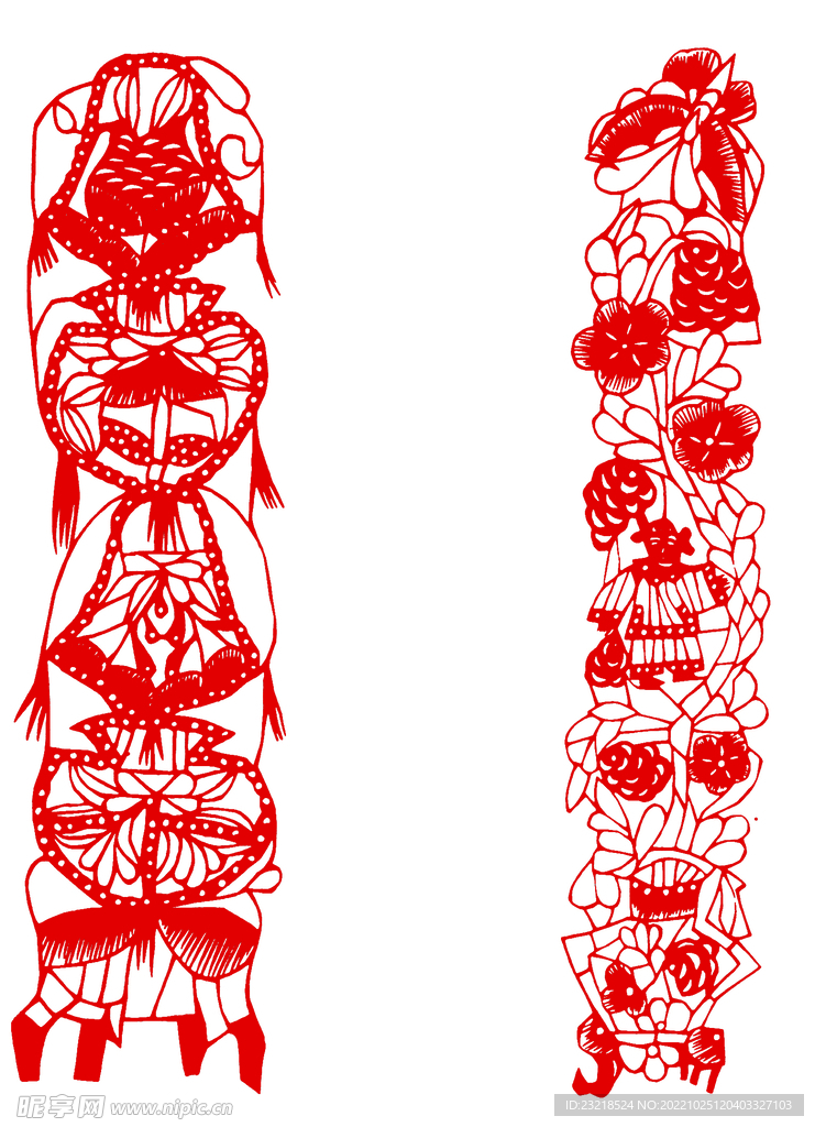 花纹 矢量花纹 窗花 剪纸