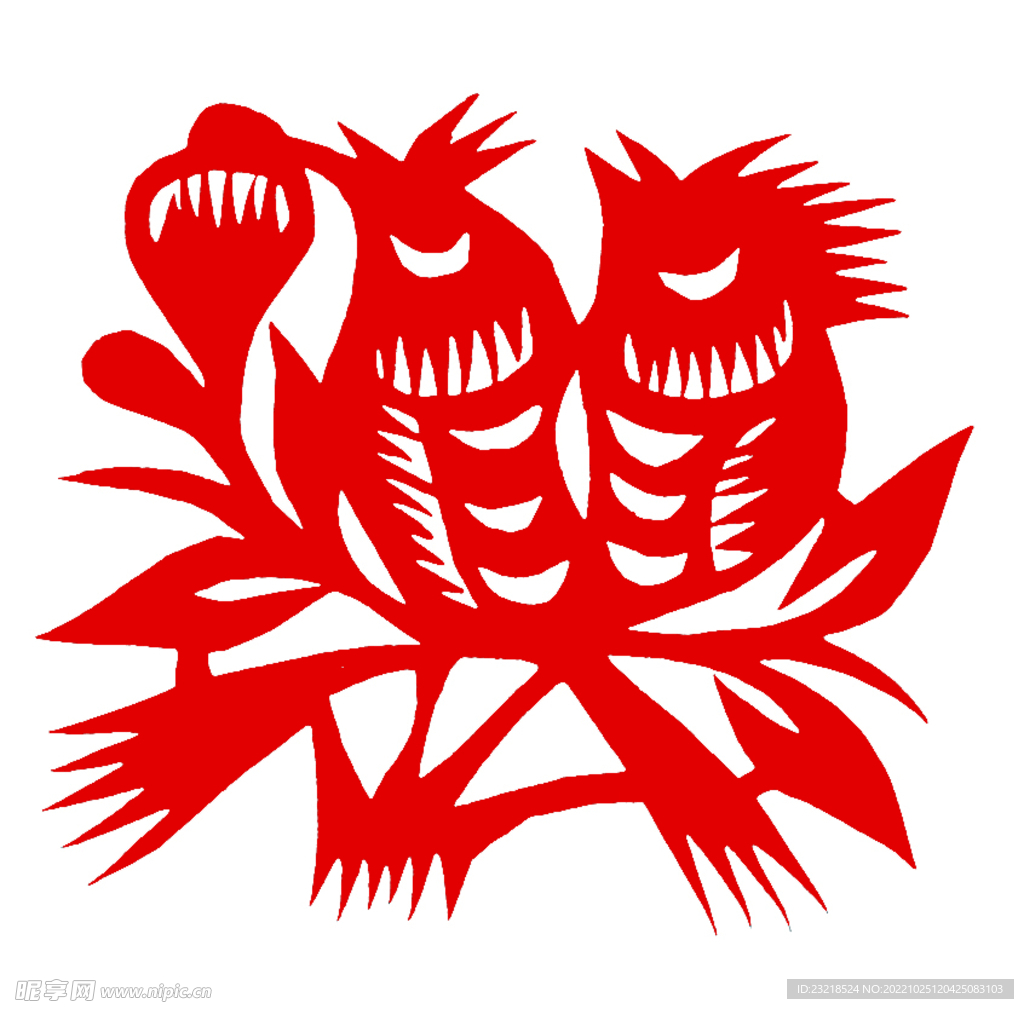 小鸟 窗花 剪纸