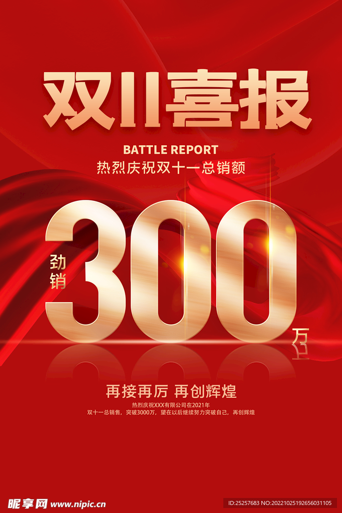 双十一喜报