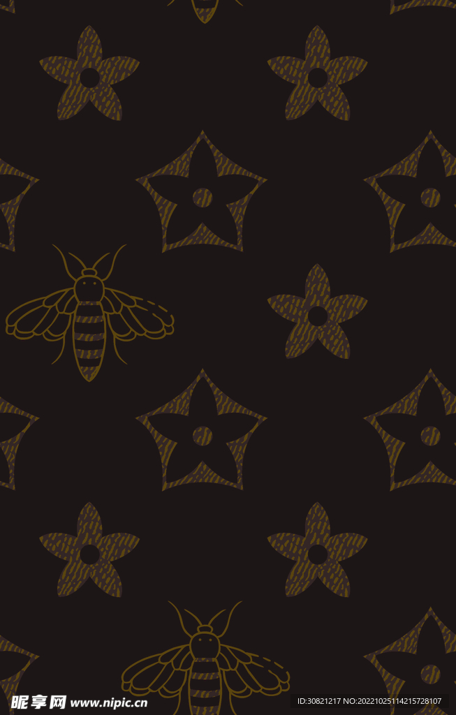 五角花蜜蜂