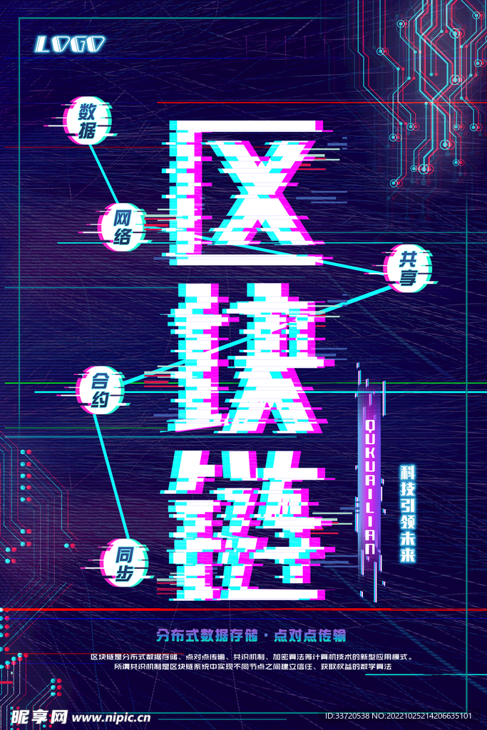 区块链海报