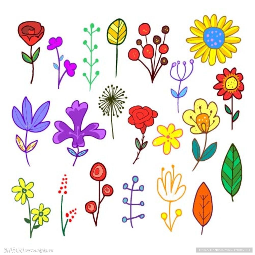 卡通花