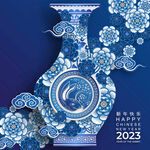 2023年兔年春节海报素材