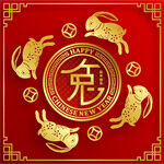 2023年兔年春节海报