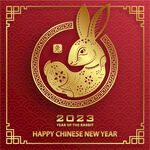 2023年兔年春节海报