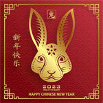 2023年兔年春节海报