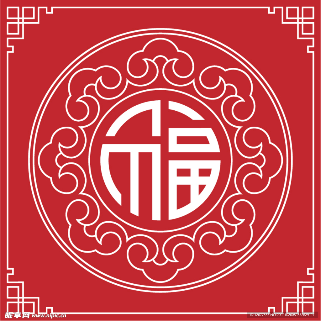 2023兔年春节海报插画