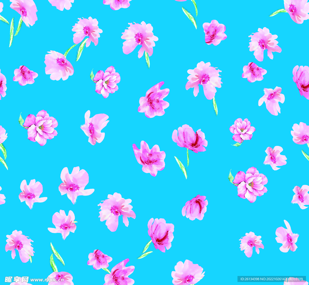 水彩花