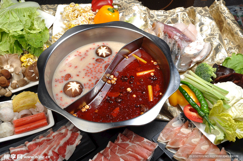 鸳鸯火锅高清摄影