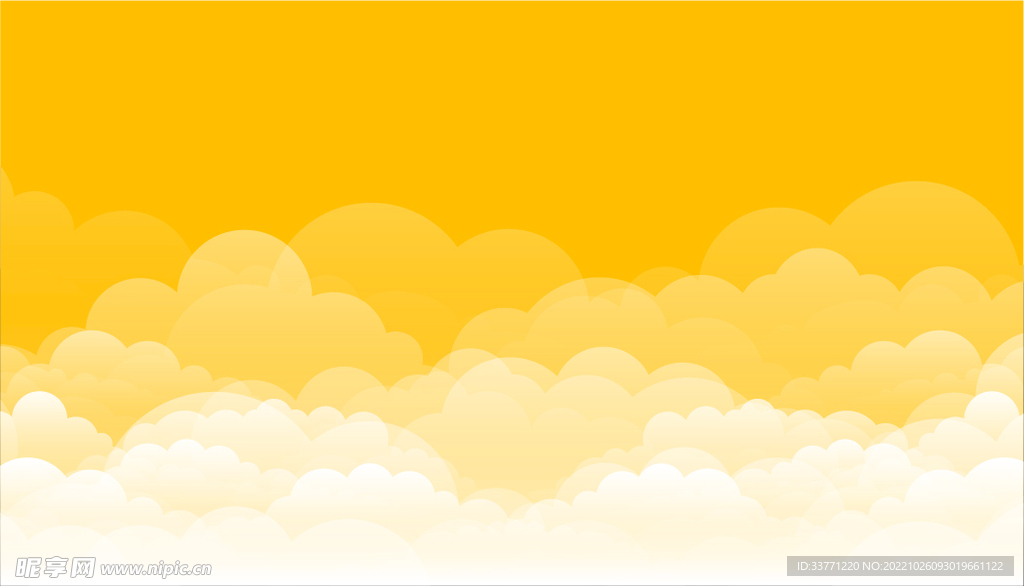 黄色云朵背景