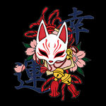 幸运狐面 印花