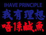 我有理想双语印花
