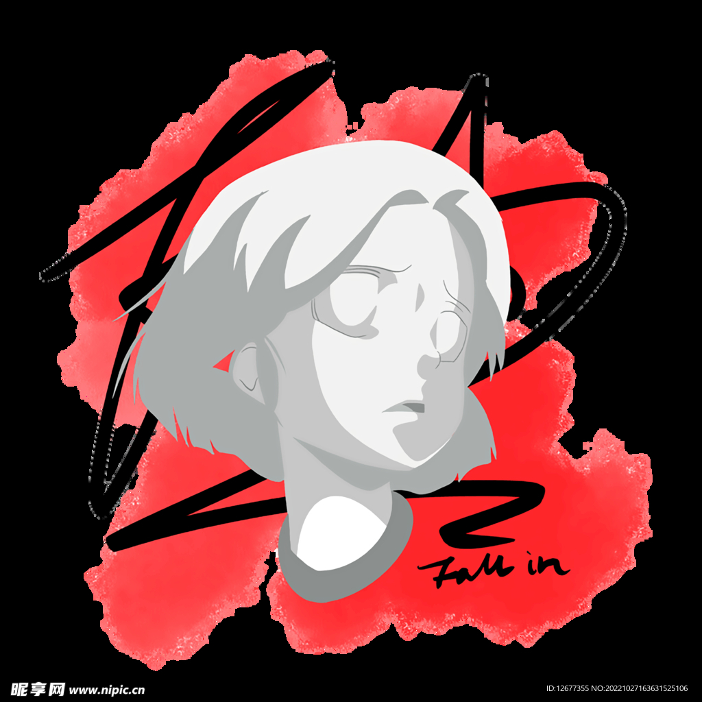 卡通T恤女生印花