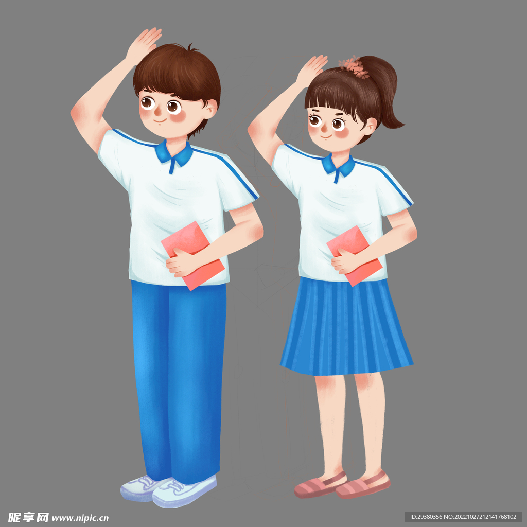 学生敬礼