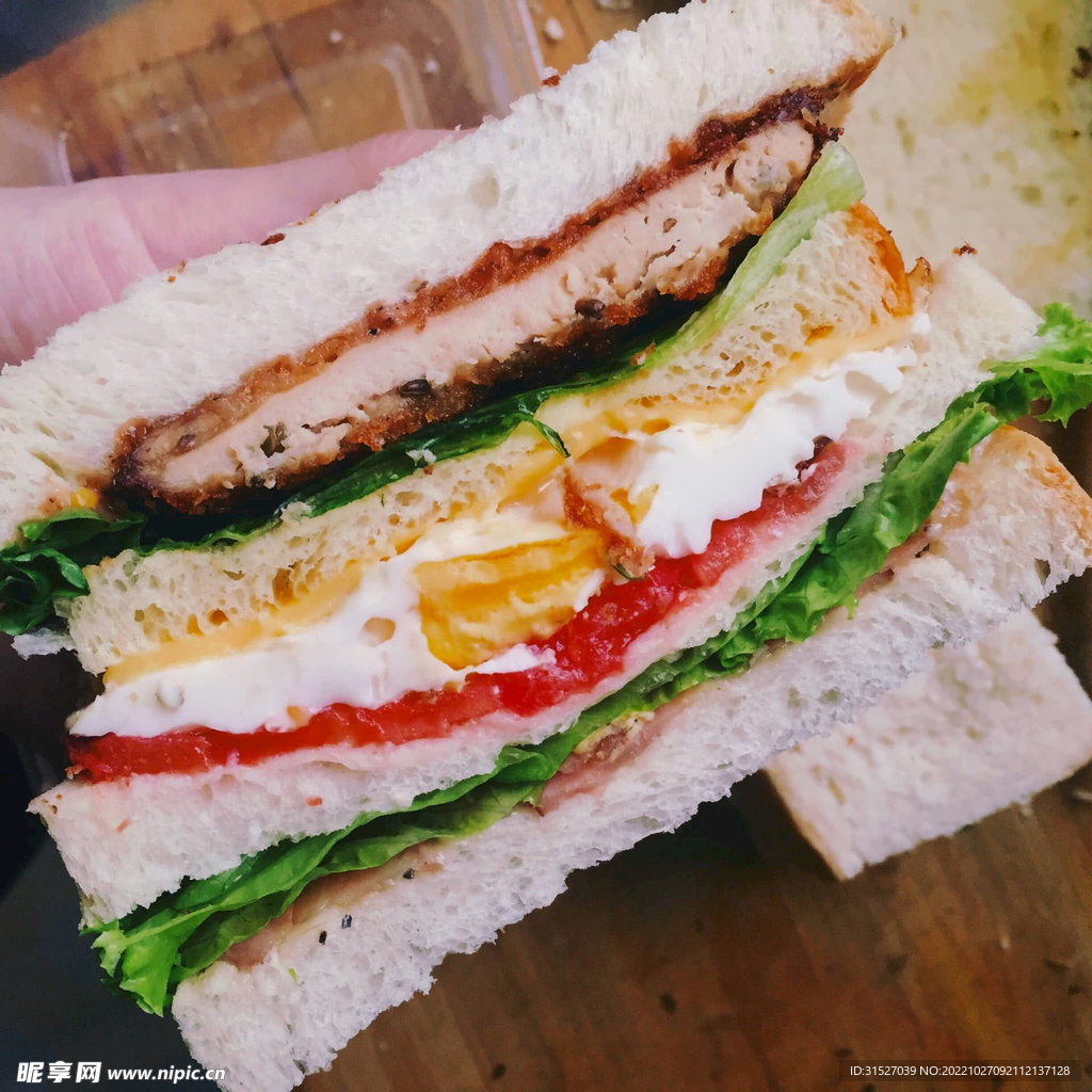 三明治特写