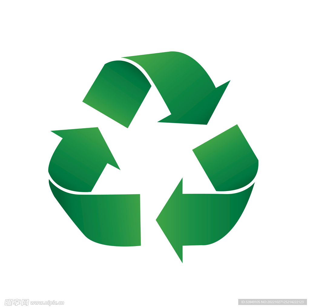 绿色循环标志设计图