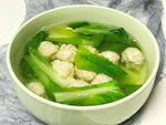 青菜丸子汤高清大图