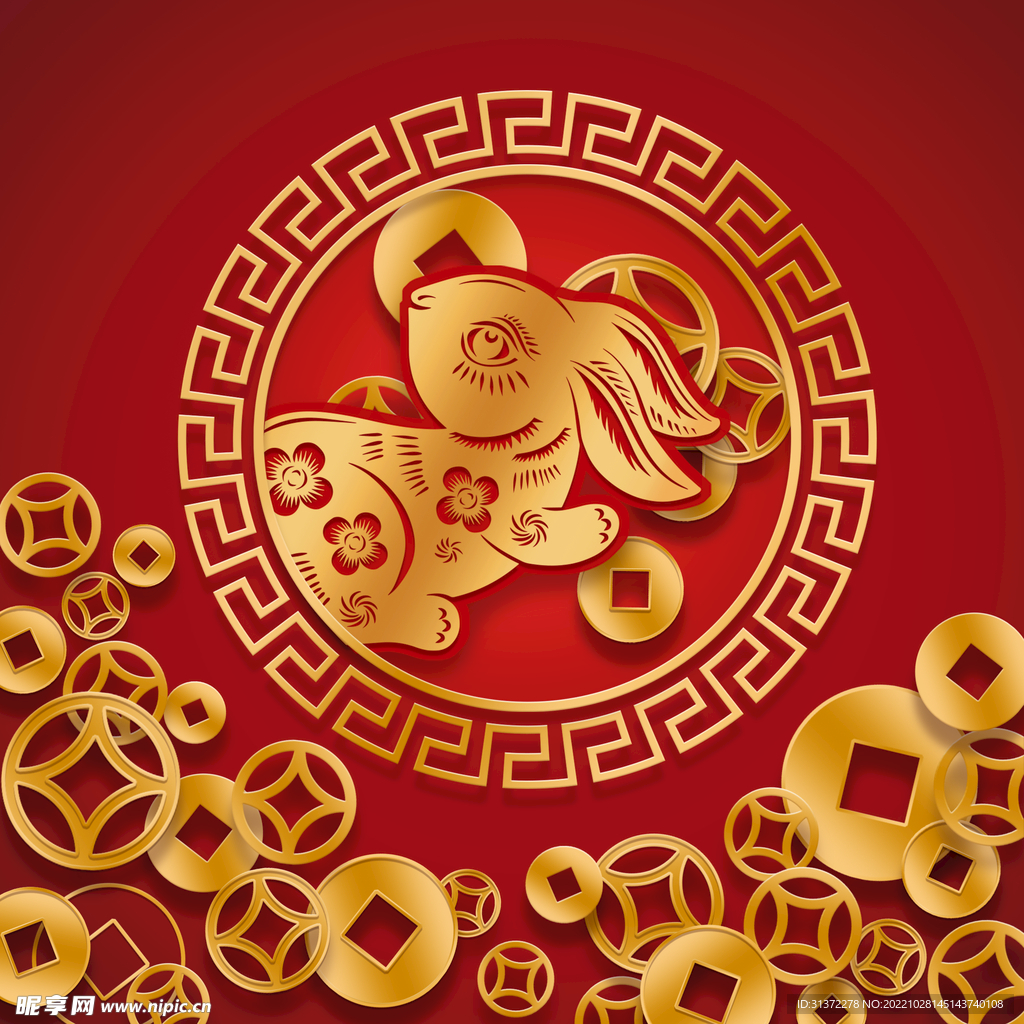 兔年素材设计图片