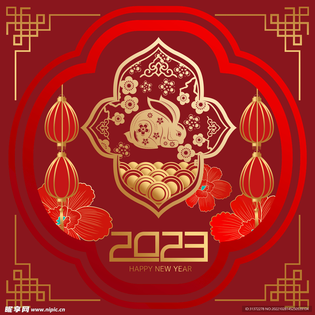 兔年素材设计图片