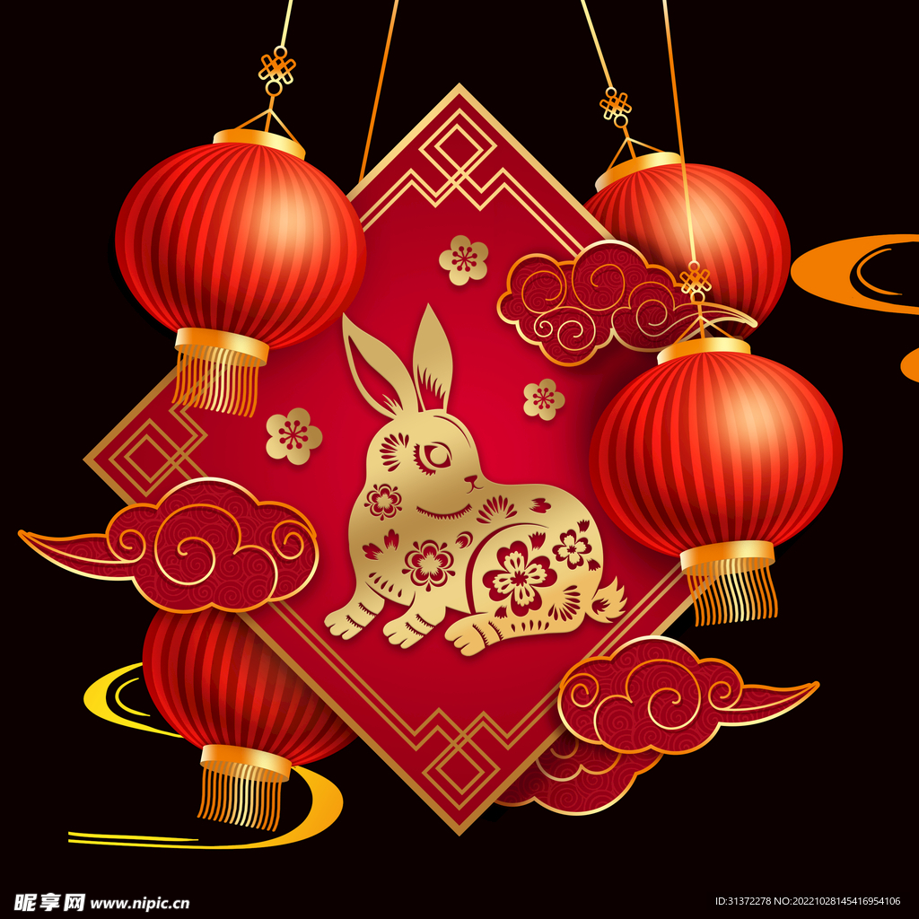 兔年素材设计图片