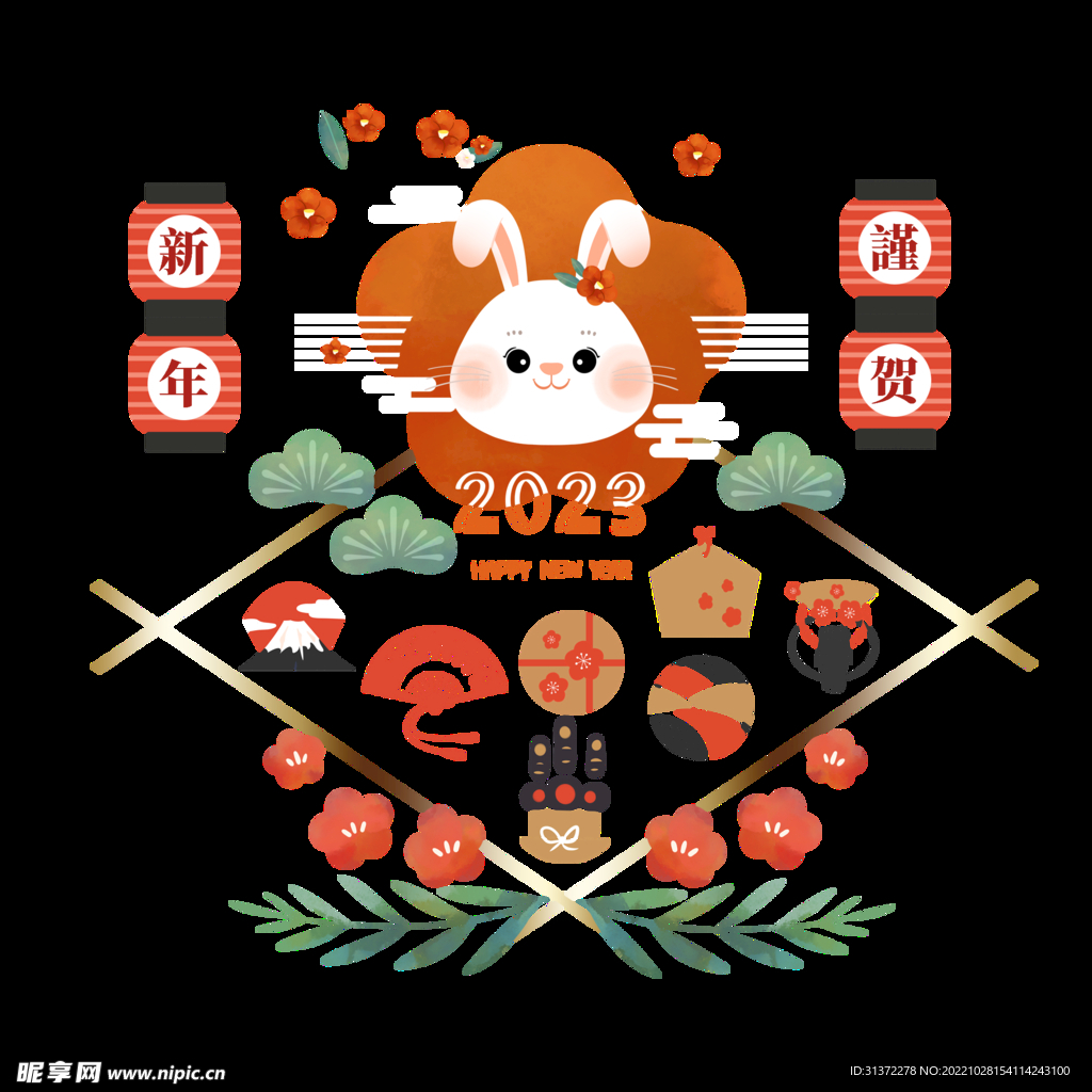 兔年素材设计图片