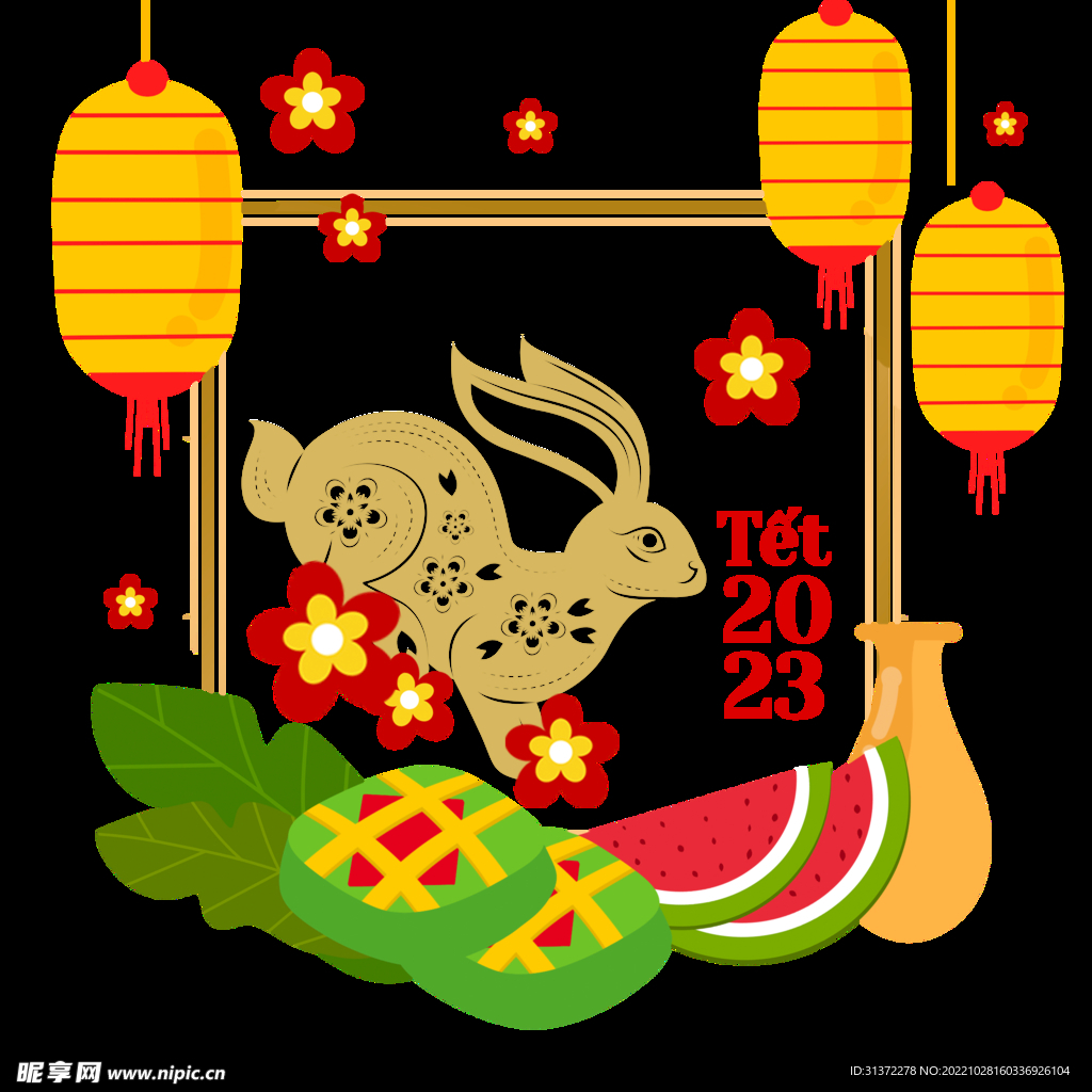 兔年素材设计图片