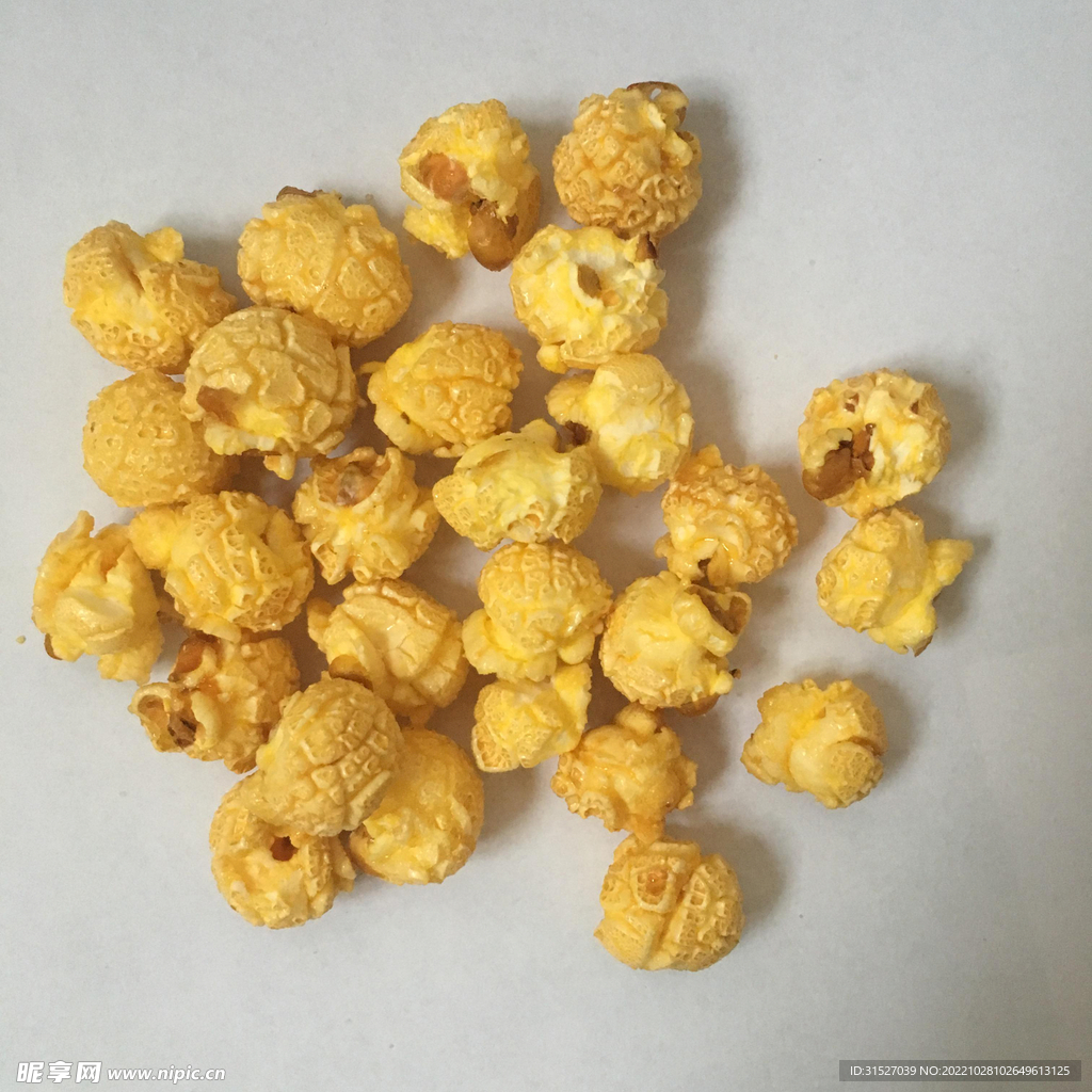 奶油爆米花摄影