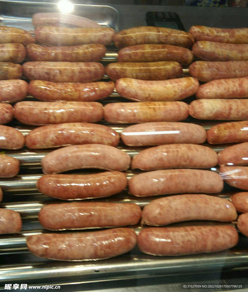烤肉肠摄影