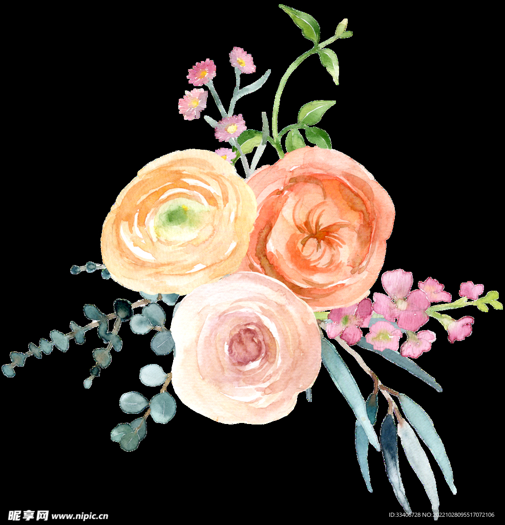 手绘花卉