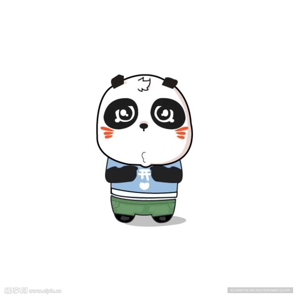 熊猫 矢量插画