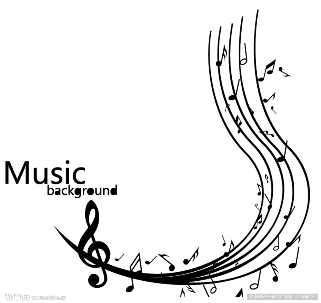 矢量图音符