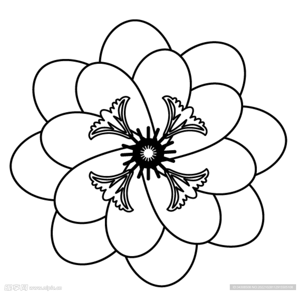 矢量图花