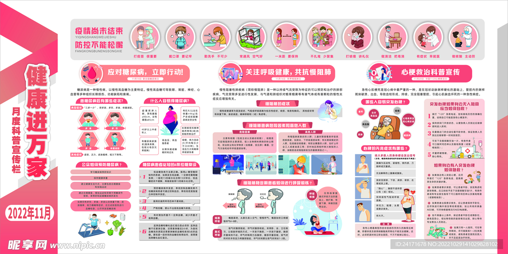 11月健康进万家宣传栏