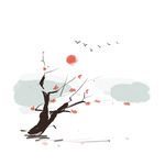 水墨画梅花