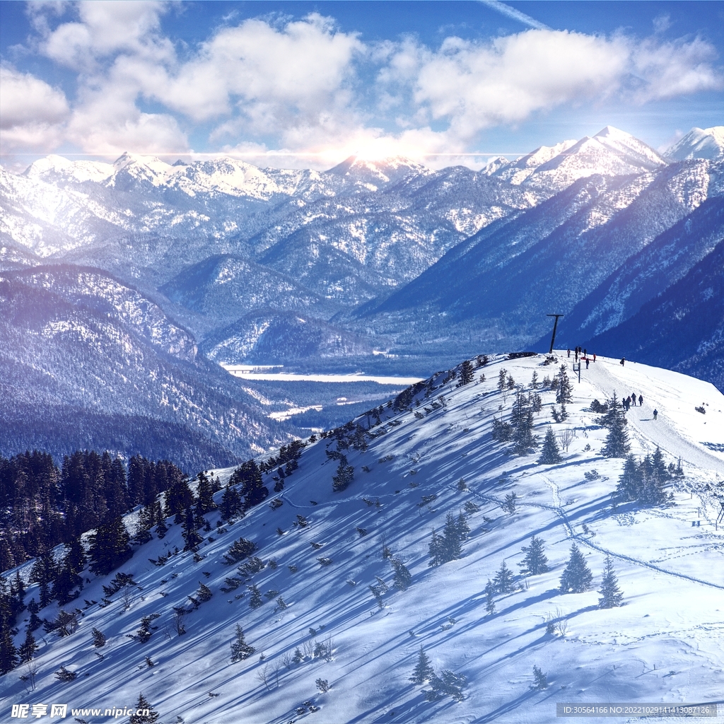 冬季雪山