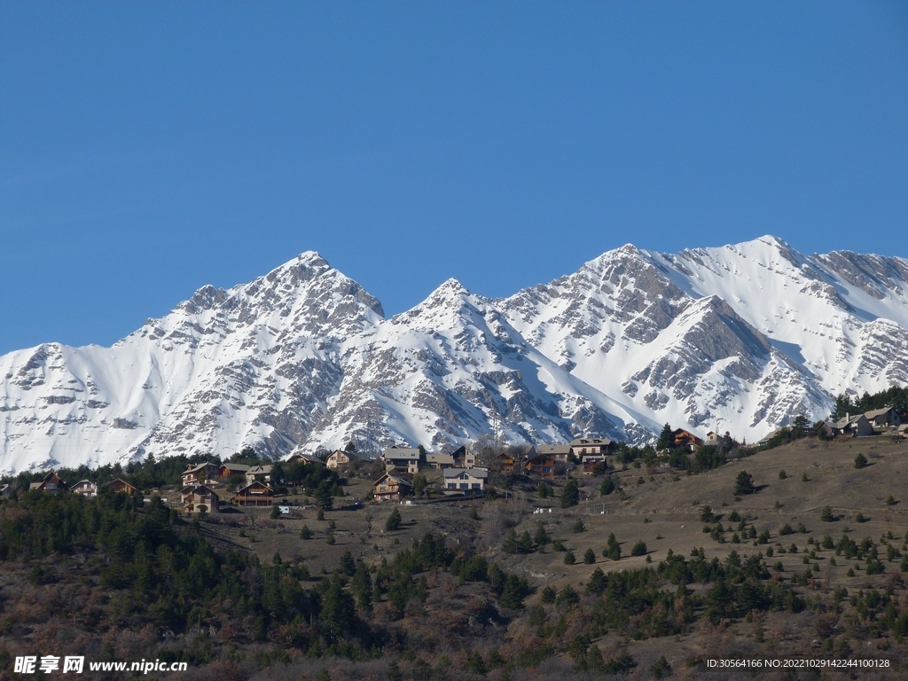 冬季雪山