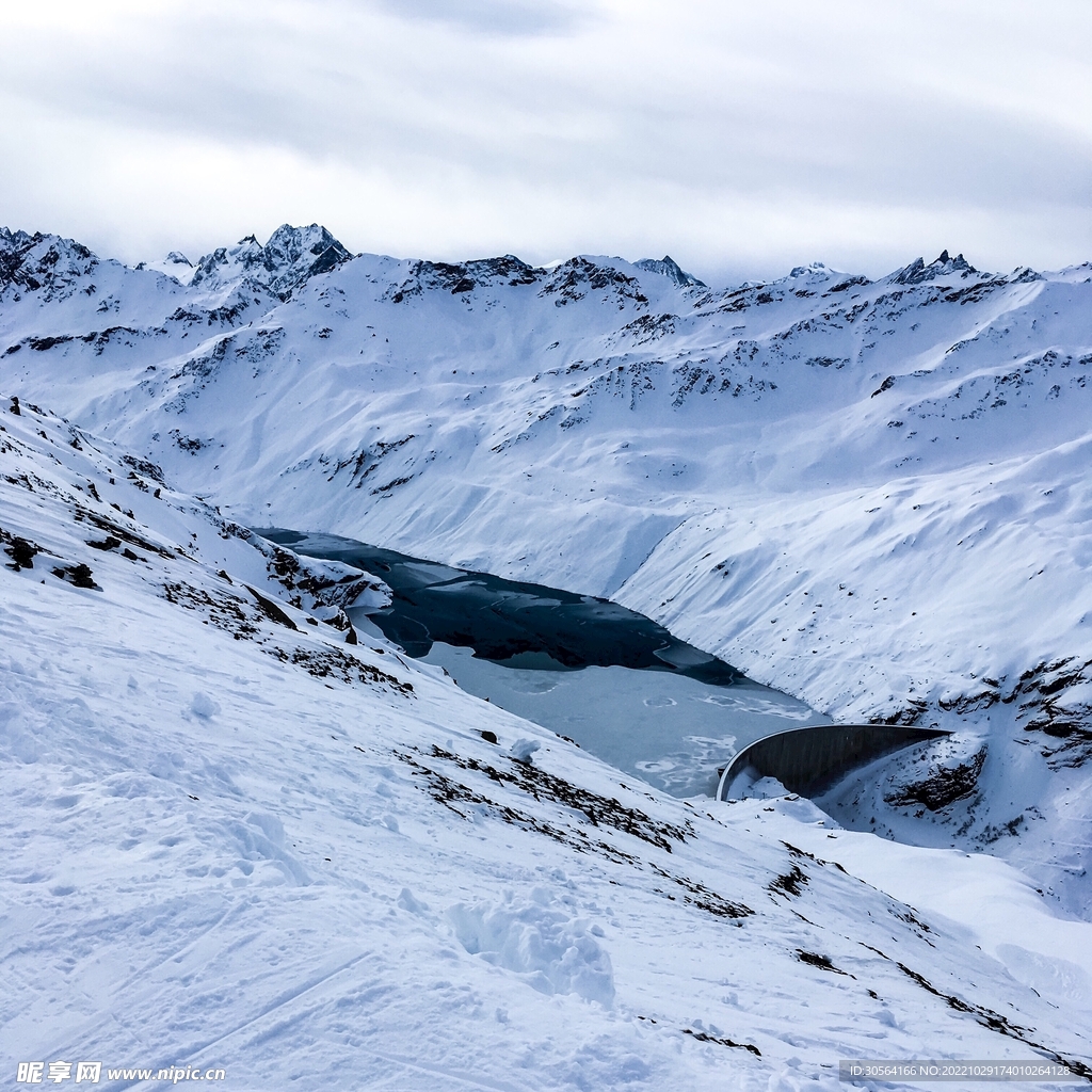 冬季雪山摄影图__自然风景_自然景观_摄影图库_昵图网