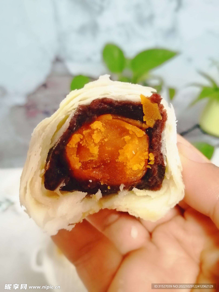 蛋黄酥高清特写