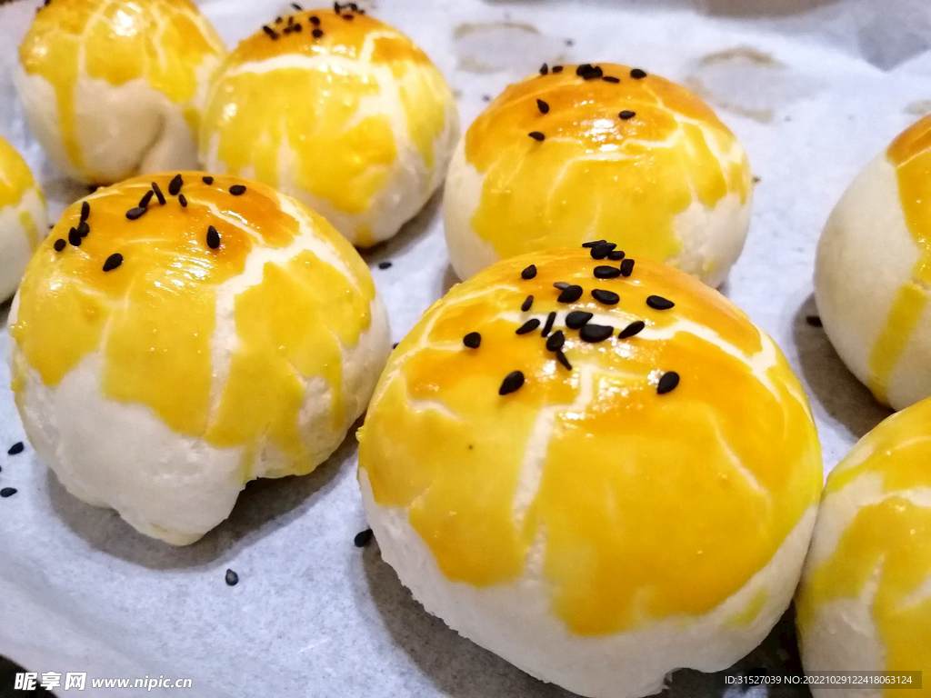 蛋黄酥高清摄影