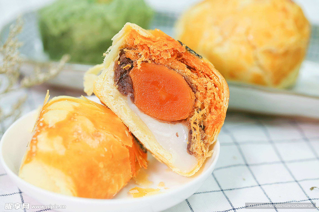蛋黄酥特写