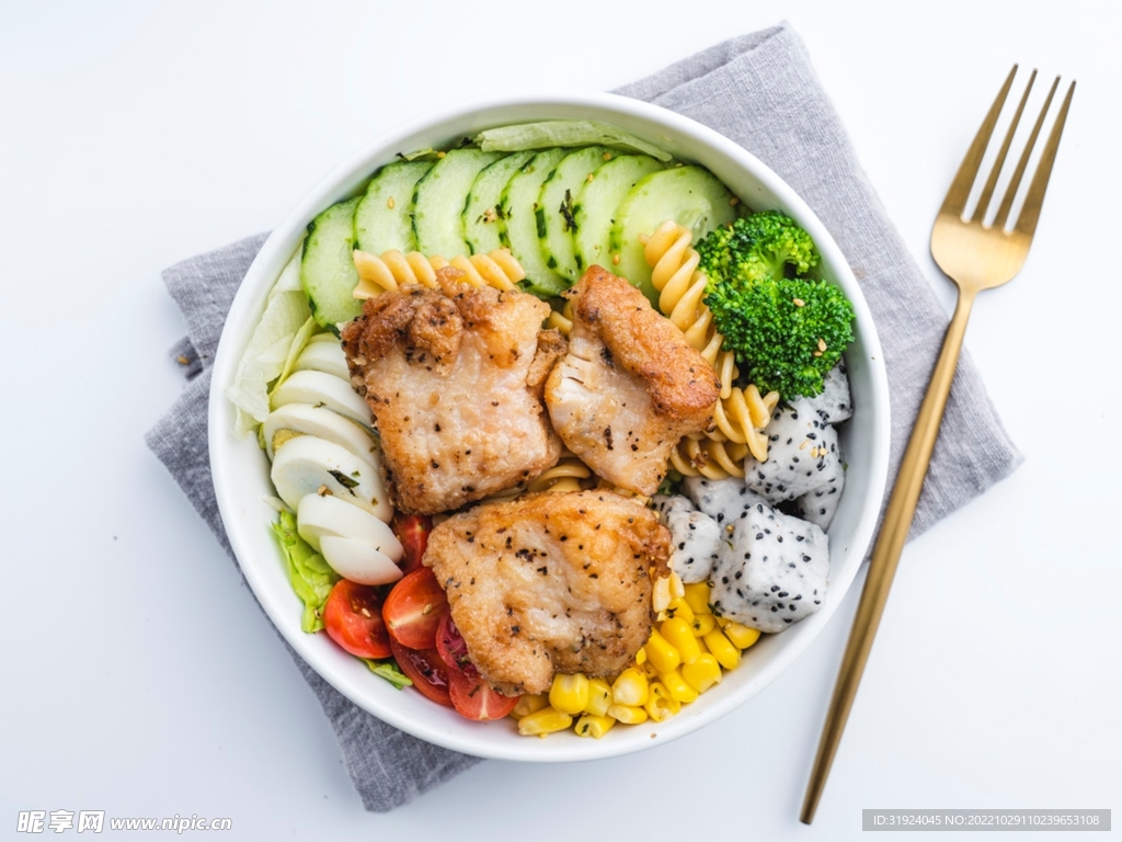 黑胶鸡排轻食