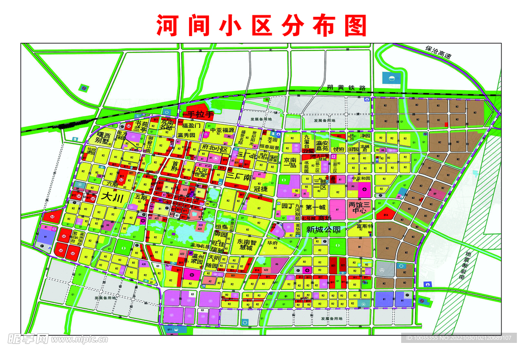 河间小区分布图