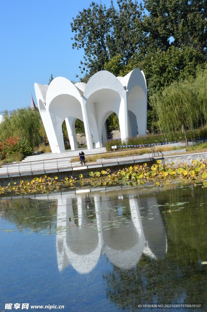 龙潭中湖风景 