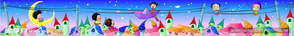 韩国卡通插画长图