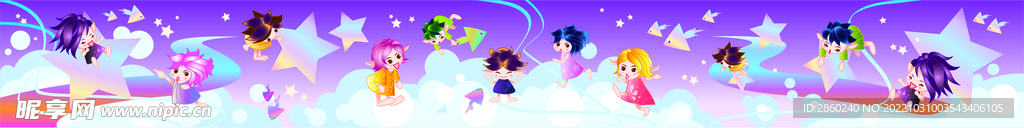 韩国卡通插画长图