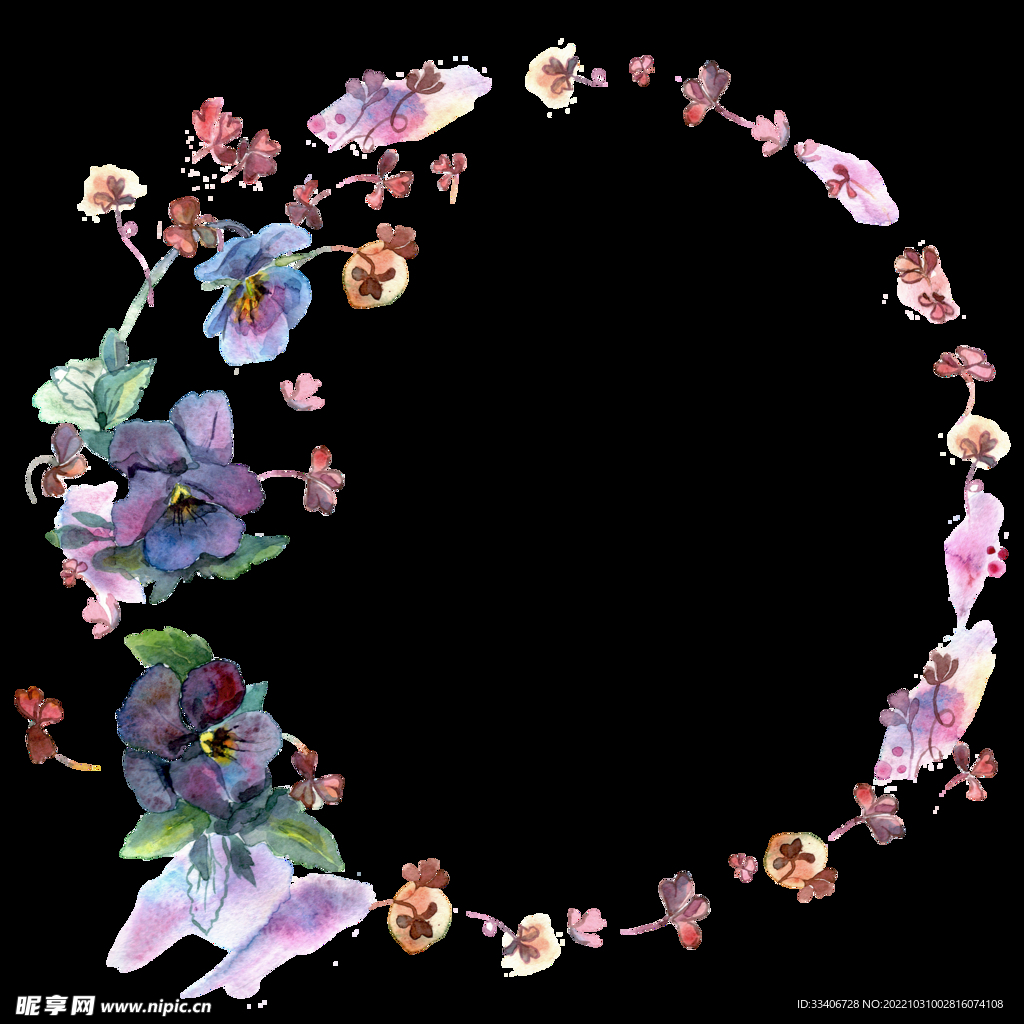 手绘花卉